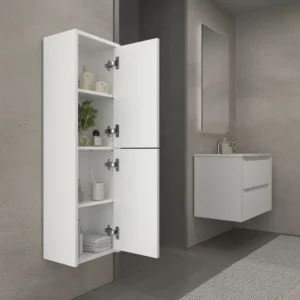 Columna de baño TOSCANA suspendida 2 puertas 120 cm x 35 cm x 21 cm millerigue