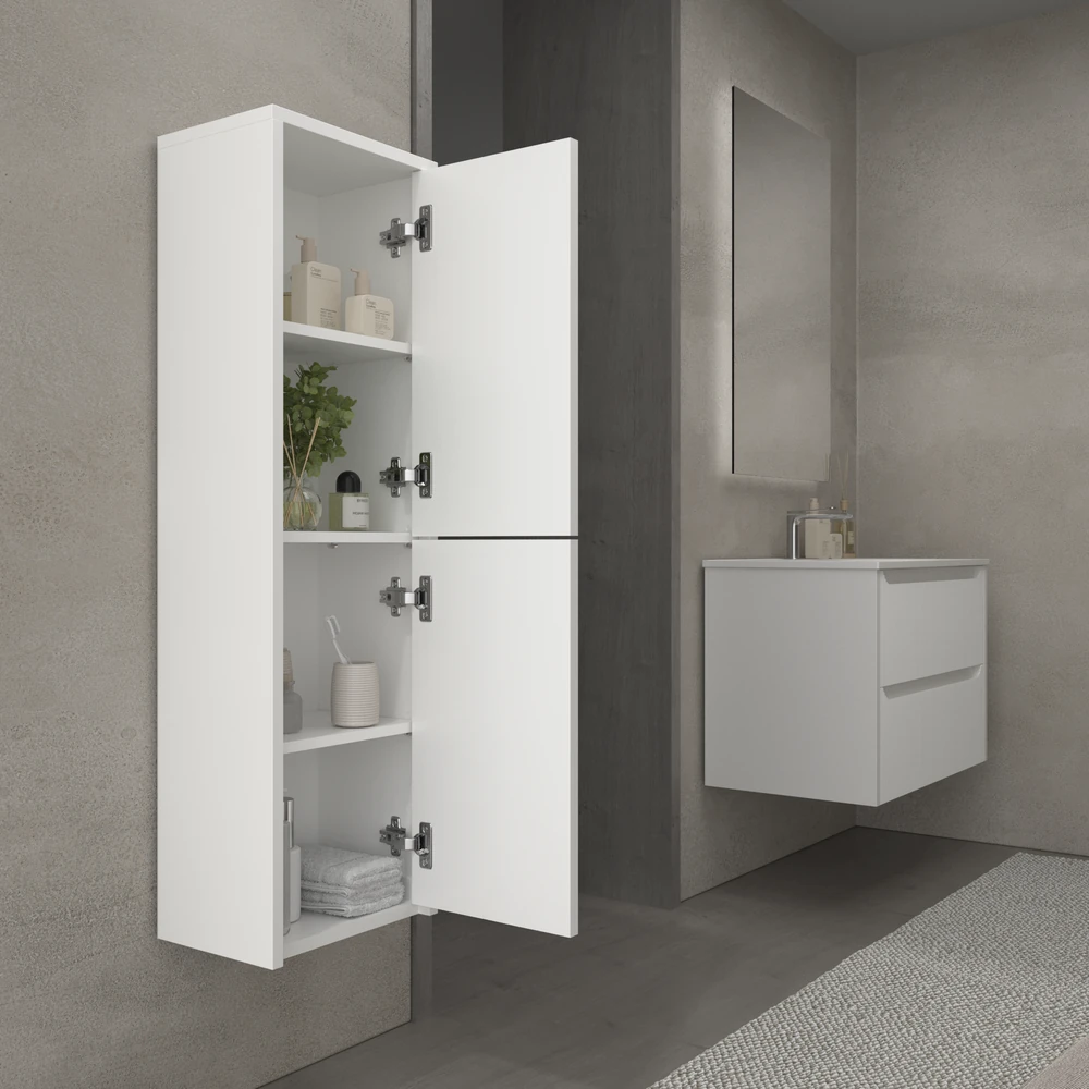 Columna de baño TOSCANA suspendida 2 puertas 120 cm x 35 cm x 21 cm millerigue - Imagen 7
