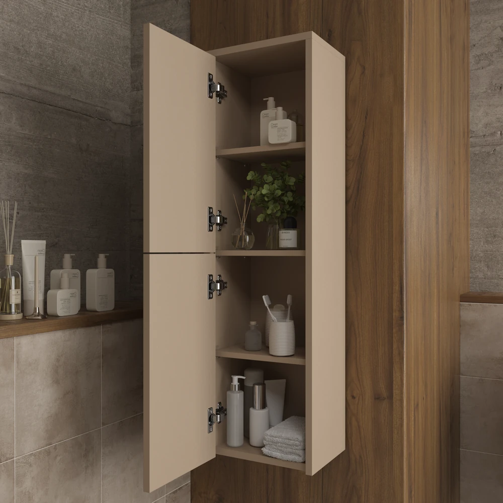 Columna de baño TOSCANA suspendida 2 puertas 120 cm x 35 cm x 21 cm - Imagen 2