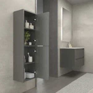 Columna de baño TOSCANA suspendida 2 puertas 120 cm x 35 cm x 21 cm millerigue