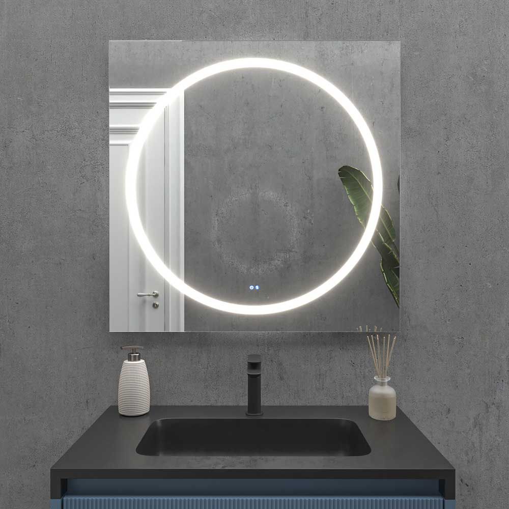 Espejo a medida SMART con luz led frontal . Altavoces. Anti vaho. Espejo aumento. Reloj - Imagen 2