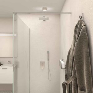 Fijo de ducha mampara ZEN perfil acero inoxidable - Vidrio 10 MM con tratamiento anti-cal incluido