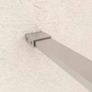 Fijo de ducha mampara ZEN perfil acero inoxidable - Vidrio 10 MM con tratamiento anti-cal incluido