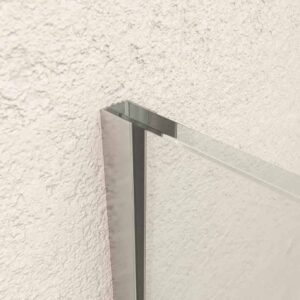Fijo de ducha mampara ZEN perfil acero inoxidable - Vidrio 10 MM con tratamiento anti-cal incluido