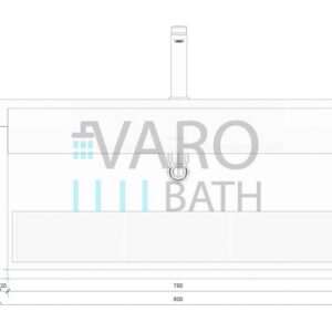 Mueble de baño BINARIO suspendido 1 cajón acabado AMARILLO AZAFRAN