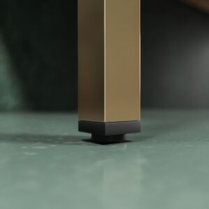 Mueble de baño OPERA con patas 2 puertas con encimera SOLID SURFACE 1 seno RAIZ OLMO