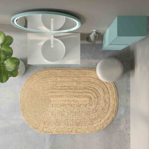Mueble de baño suspendido 2 cajones MILIA con lavabo Solid Surface VERDE LUMINOSO