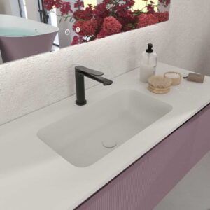 Mueble de baño BINARIO suspendido 3 cajones acabado VIOLETA