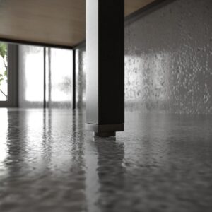 Mueble de baño ELLA con patas 3 cajones con tocador ROBLE CLARO con tapa SOLID SURFACE lavabo OSIRIS