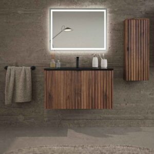 Mueble de baño MILO suspendido 1 cajón acabado OLMO