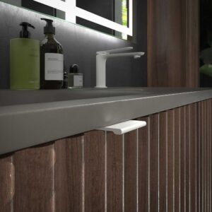 Mueble de baño MILO suspendido 2 cajones acabado OLMO