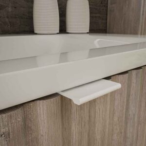 Mueble de baño MILO suspendido 1 cajón acabado ROBLE CENIZA