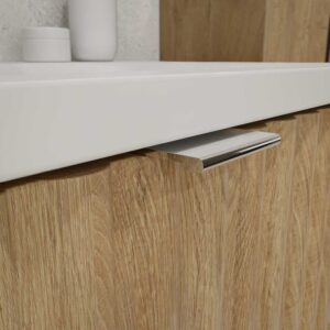 Mueble de baño MILO suspendido 2 cajones acabado ROBLE  TEXAS