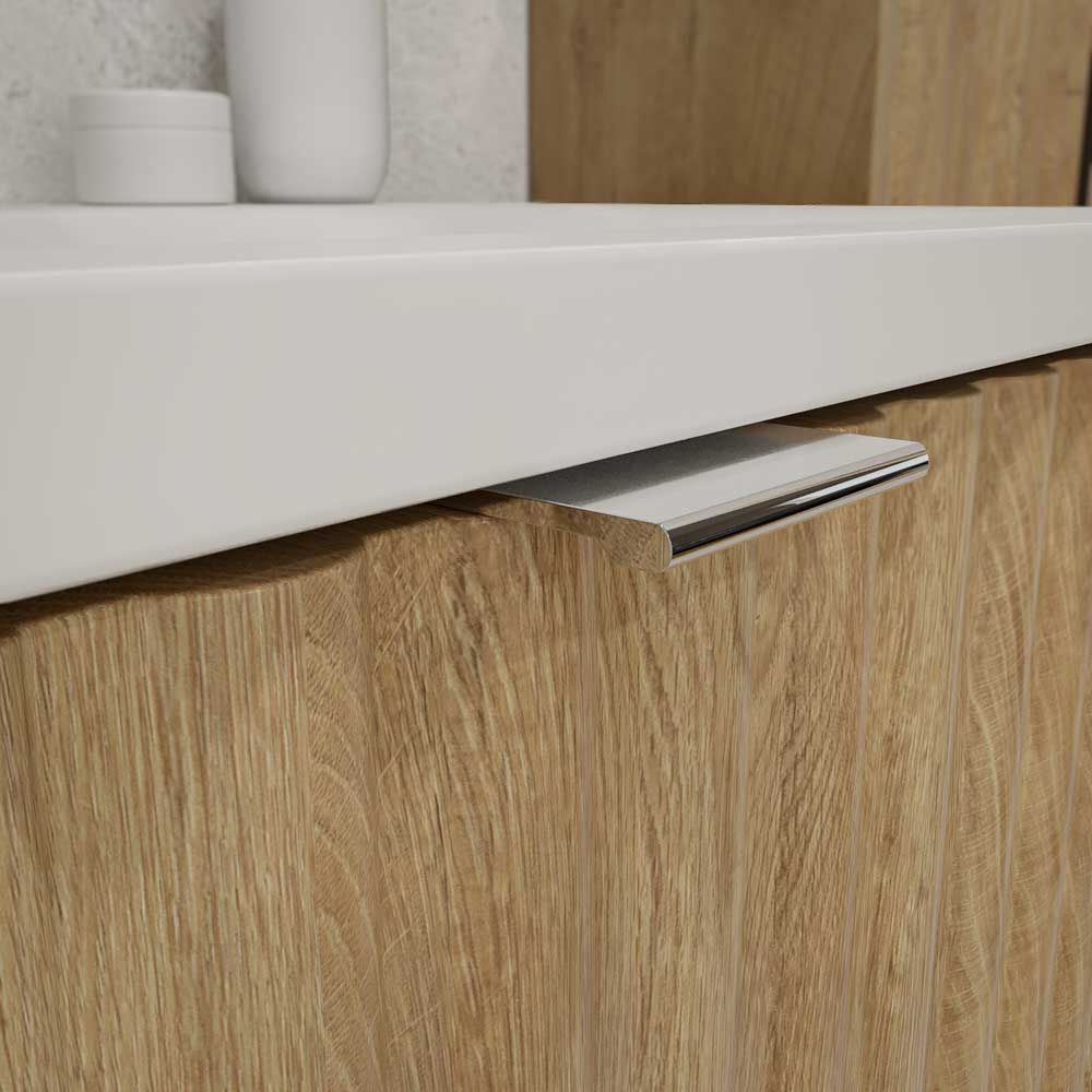 Mueble de baño MILO suspendido 2 cajones acabado ROBLE TEXAS - Imagen 5