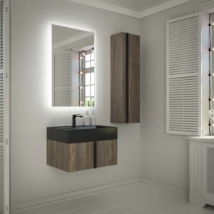 Mueble de baño NORMA suspendido 1 cajón acabado  OLMO WABI