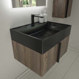 Mueble de baño NORMA suspendido 1 cajón acabado  OLMO WABI