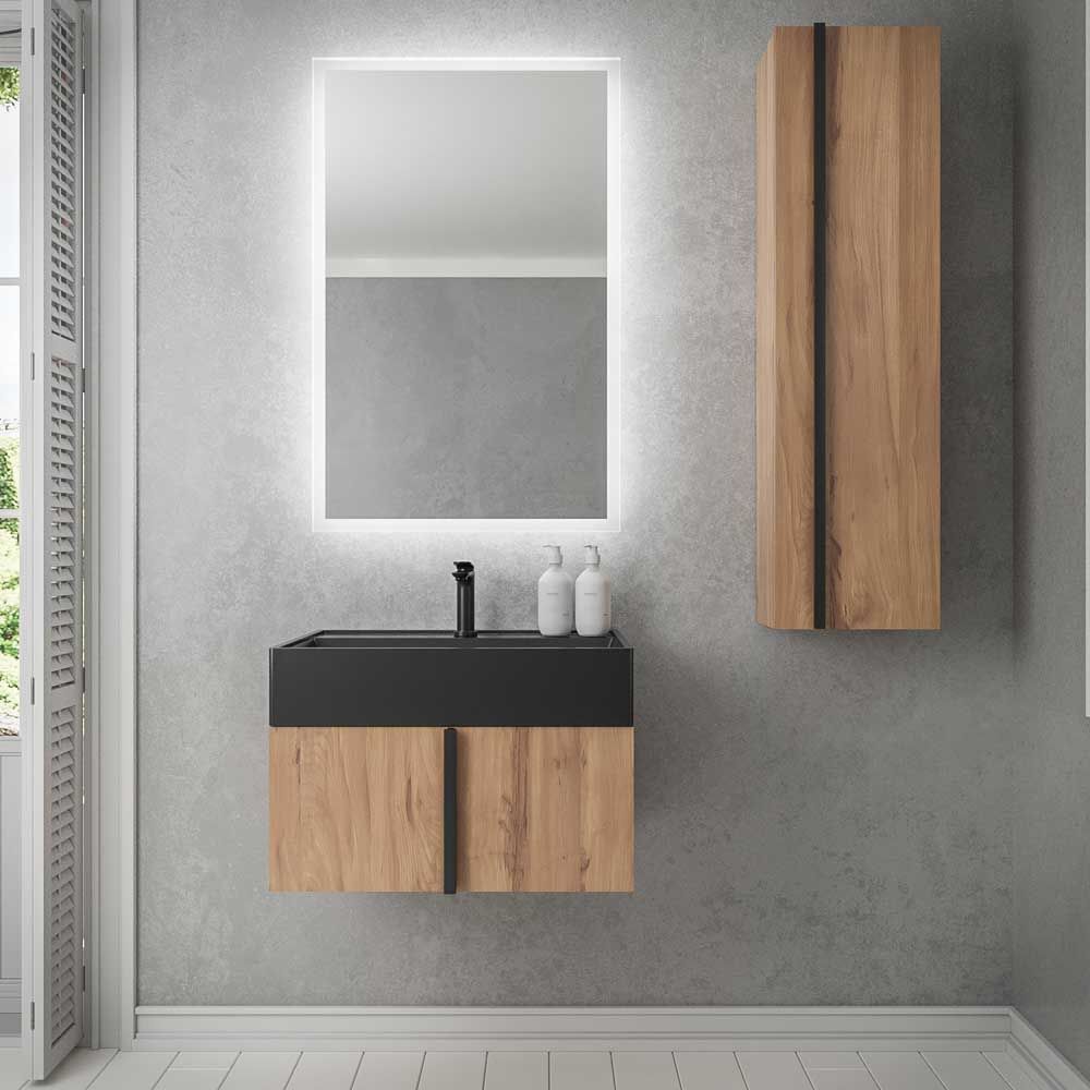 Mueble de baño NORMA suspendido 1 cajón acabado ROBLE CLARO