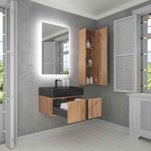 Mueble de baño NORMA suspendido 1 cajón acabado  ROBLE CLARO