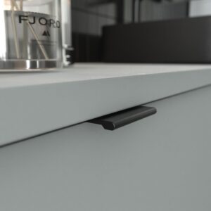 Mueble de baño VICENT con patas 4 cajones encimera Solid Surface con lavabo HORUS