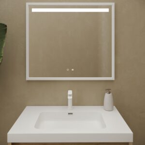Mueble de baño ELEN con patas 1 cajón - 1 balda inferior ROBLE CLARO / BLANCO