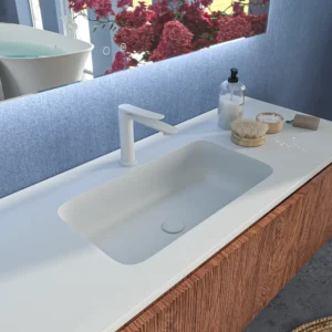 Mueble de baño BINARIO suspendido 3 cajones acabado ABEDUL
