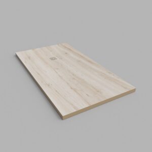 Plato de ducha resina textura pizarra acabado efecto Madera Cedro Blanco - antideslizante STONE 3D moderno