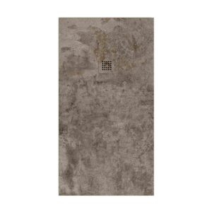 Plato de ducha resina textura pizarra acabado efecto Cemento Perla y otros colores - antideslizante STONE 3D moderno