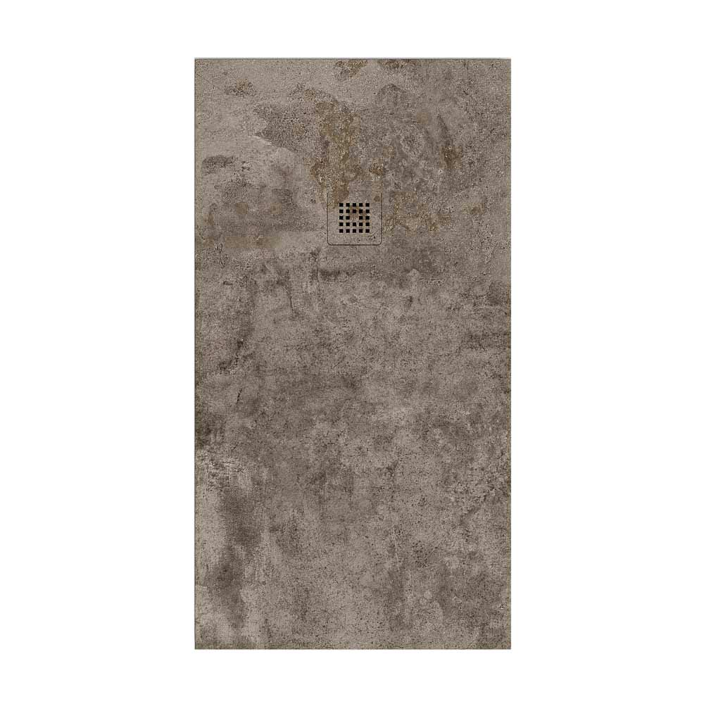 Plato de ducha resina textura pizarra acabado efecto Cemento Perla y otros colores - antideslizante STONE 3D moderno