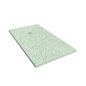 Plato de ducha resina textura pizarra acabado efecto Terrazo NAVES - antideslizante STONE 3D moderno