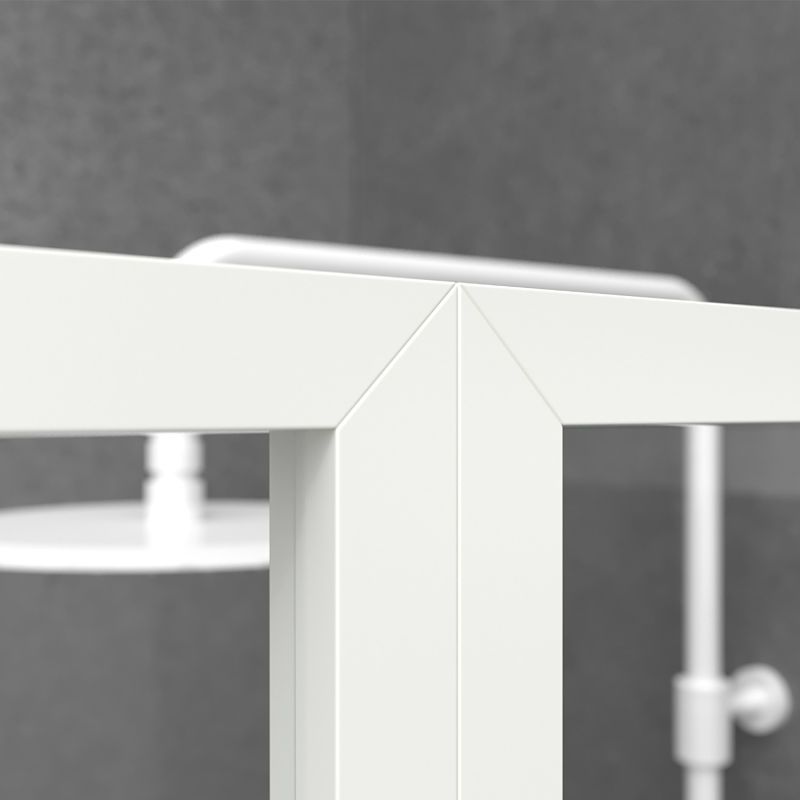 Fijo de
ducha a medida mampara LINE con perfileria enmarcada 2 cuerpos - Vidrio 4 MM
con tratamiento anti-cal incluido- Brazo sujeción acero inox. - Imagen 5