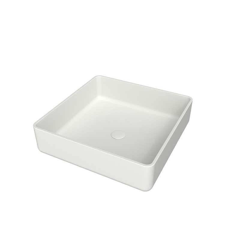 Lavabo sobre encimera SATET Solid Surface Blanco