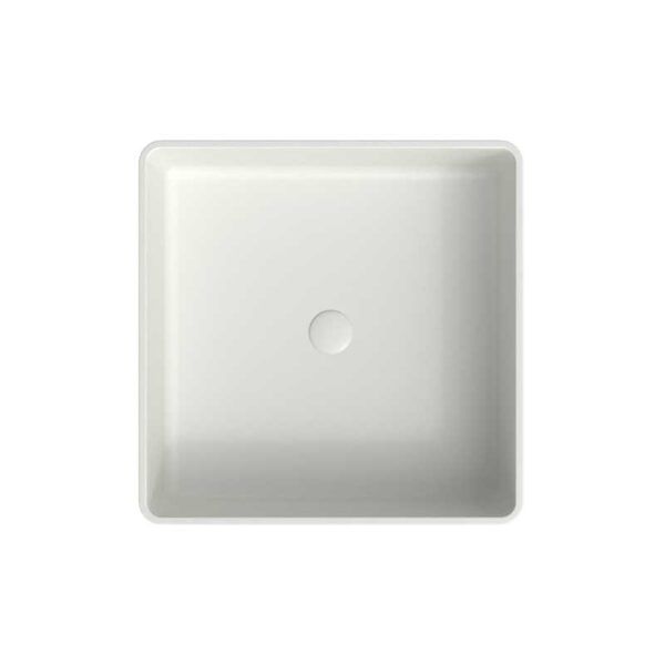 Lavabo sobre encimera SATET Solid Surface Blanco - Imagen 3