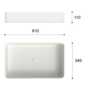 Lavabo sobre encimera FOGO Solid Surface Ocean
