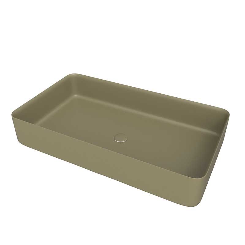 Lavabo sobre encimera FOGO Solid Surface Musgo