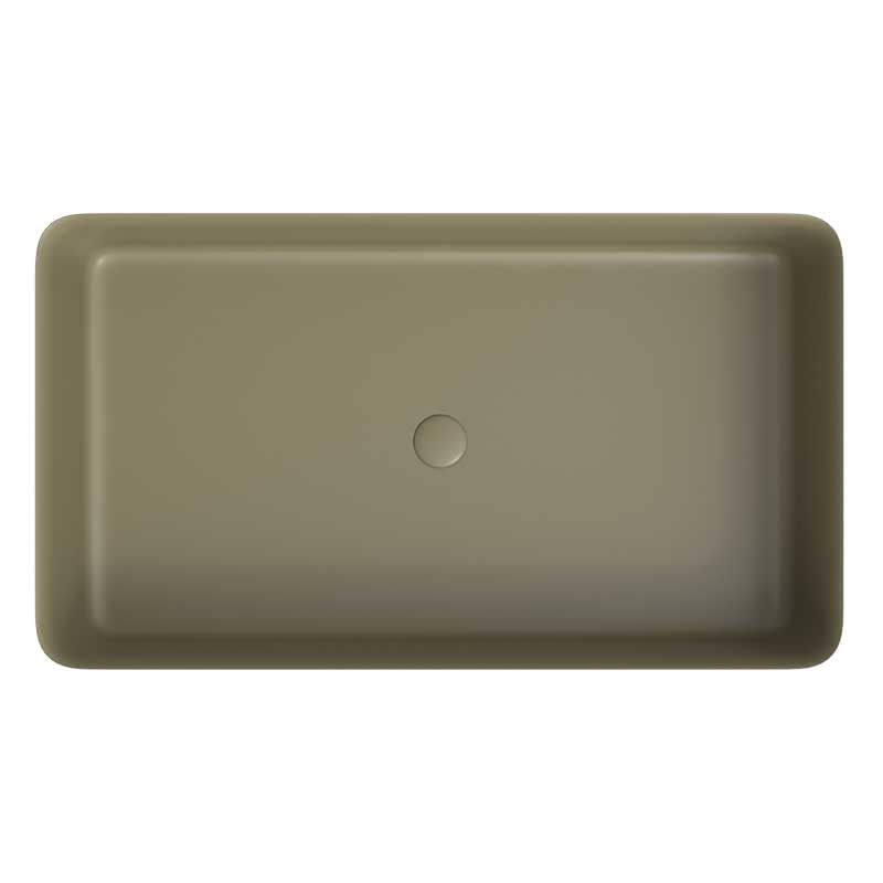 Lavabo sobre encimera FOGO Solid Surface Musgo - Imagen 3