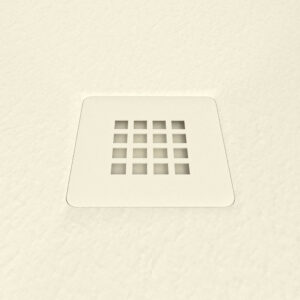 Plato ducha resina MYSTONE Crema RAL 1013 y otros colores exclusivos textura pizarra antibacteriano y antideslizante