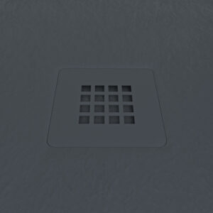 Plato ducha resina MYSTONE Gris Antracita RAL 7016 exclusivos textura pizarra antibacteriano y antideslizante