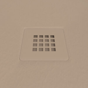 Plato ducha resina MYSTONE Moka RAL 1019 y colores exclusivos textura pizarra antibacteriano y antideslizante