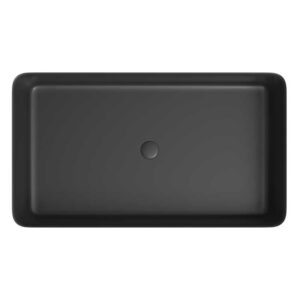 Lavabo sobre encimera FOGO Solid Surface Negro