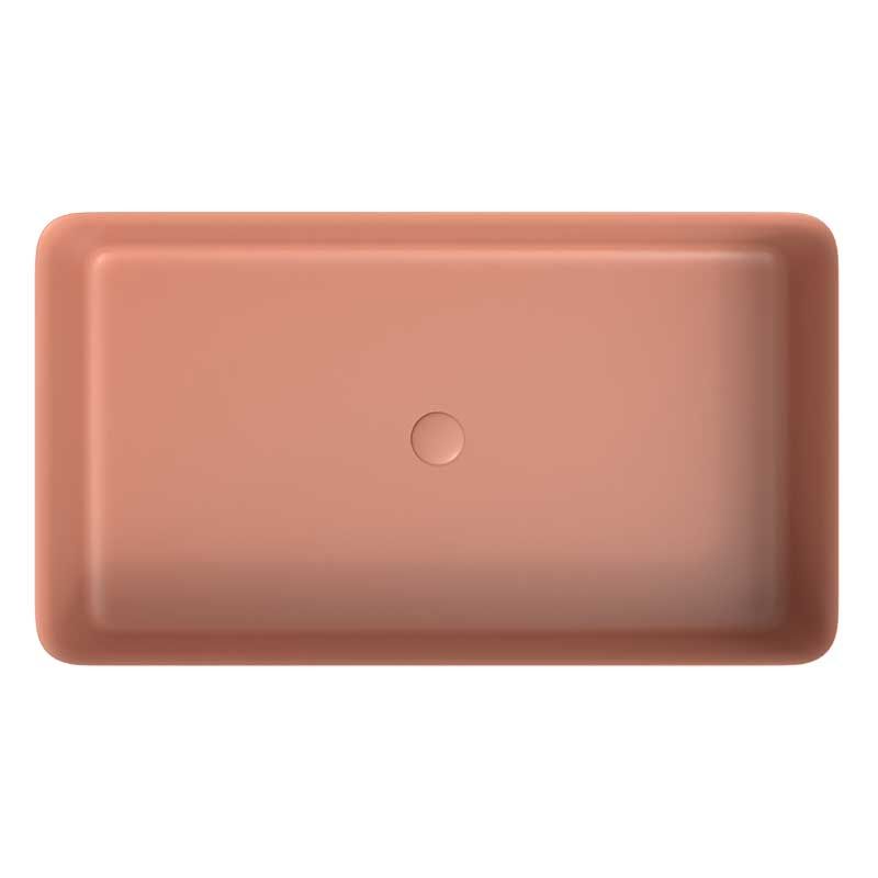 Lavabo sobre encimera FOGO Solid Surface Rosa Palo - Imagen 3