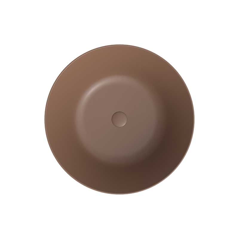 Lavabo sobre encimera AJAX Solid Surface Tierra - Imagen 3
