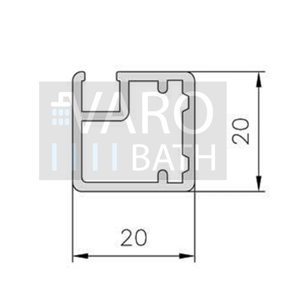 Fijo de
ducha a medida mampara LINE XL con perfilería enmarcada 3 cuerpos - Vidrio 4
MM con tratamiento anti-cal incluido- Brazo sujeción acero inoxidable - Imagen 11