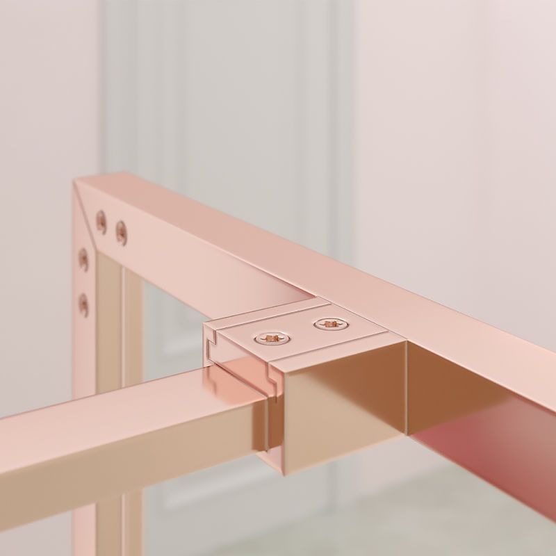 Fijo de
ducha a medida mampara LINE con perfileria enmarcada 2 cuerpos - Vidrio 4 MM
con tratamiento anti-cal incluido- Brazo sujeción acero inox - Imagen 4